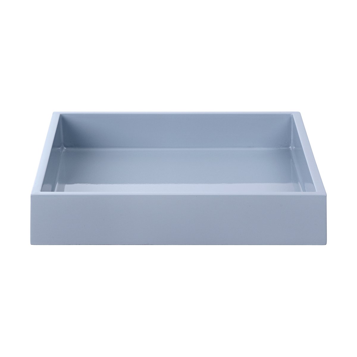 Mojoo Lux lacquered decorative tray 19x19x3,5 cm Powder blue