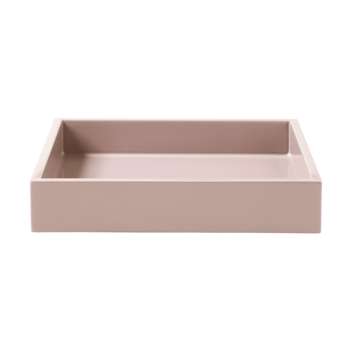 Mojoo Lux lacquered decorative tray 19x19x3,5 cm Powder rose