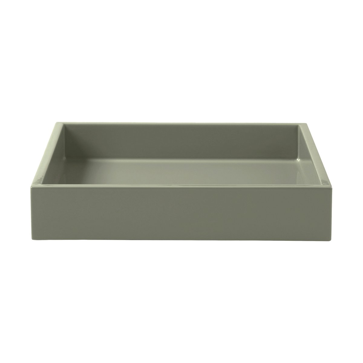 Mojoo Lux lacquered decorative tray 19x19x3,5 cm Sage