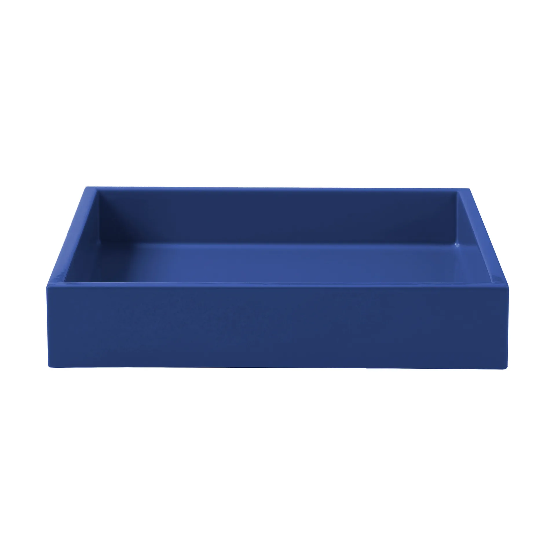 Lux lacquered decorative tray 19x19x3,5 cm, Ultramarine Mojoo