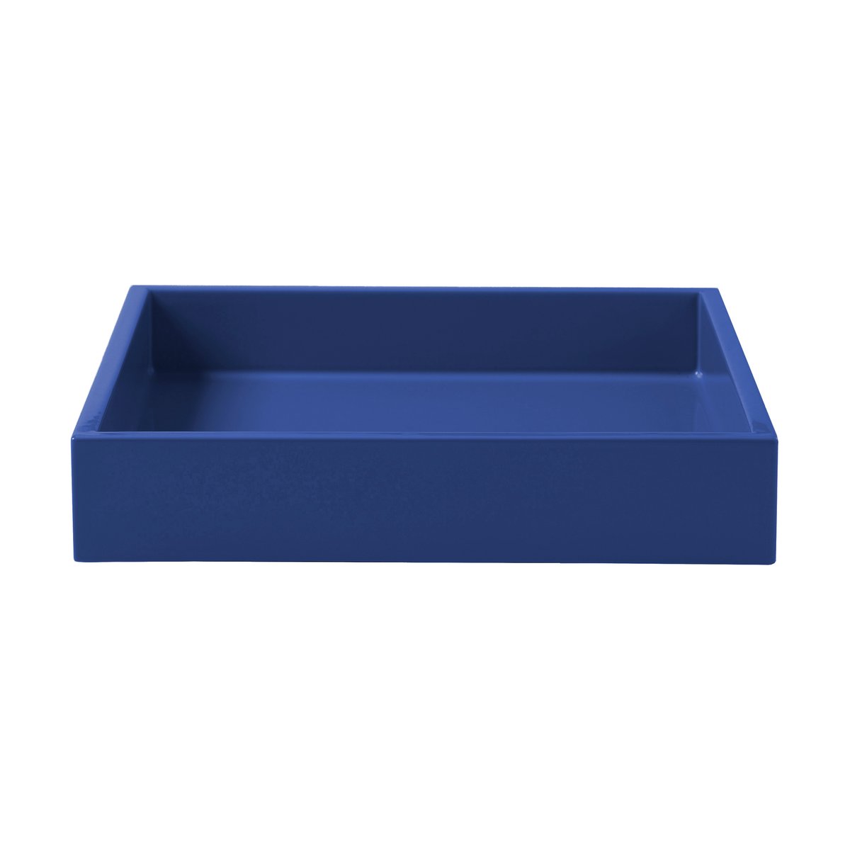 Mojoo Lux lacquered decorative tray 19x19x3,5 cm Ultramarine