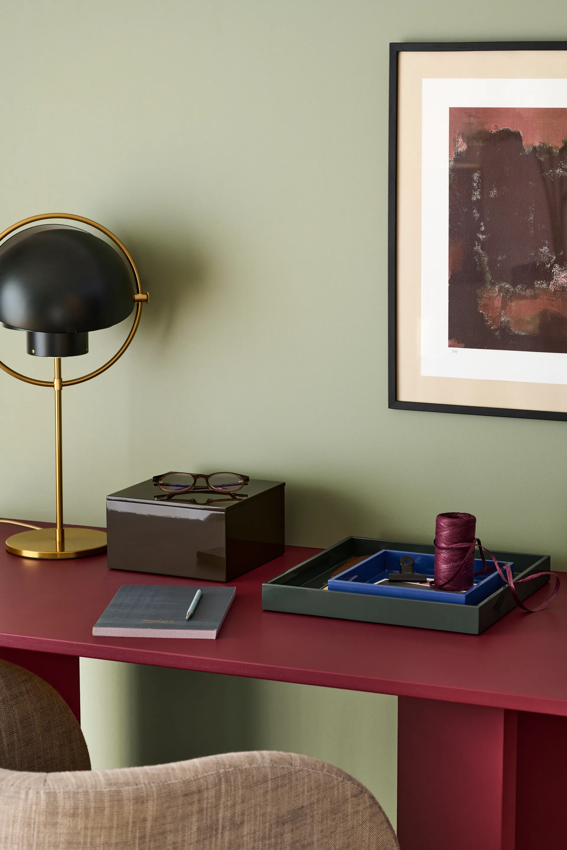 Lux lacquered decorative tray 19x19x3,5 cm, Ultramarine Mojoo