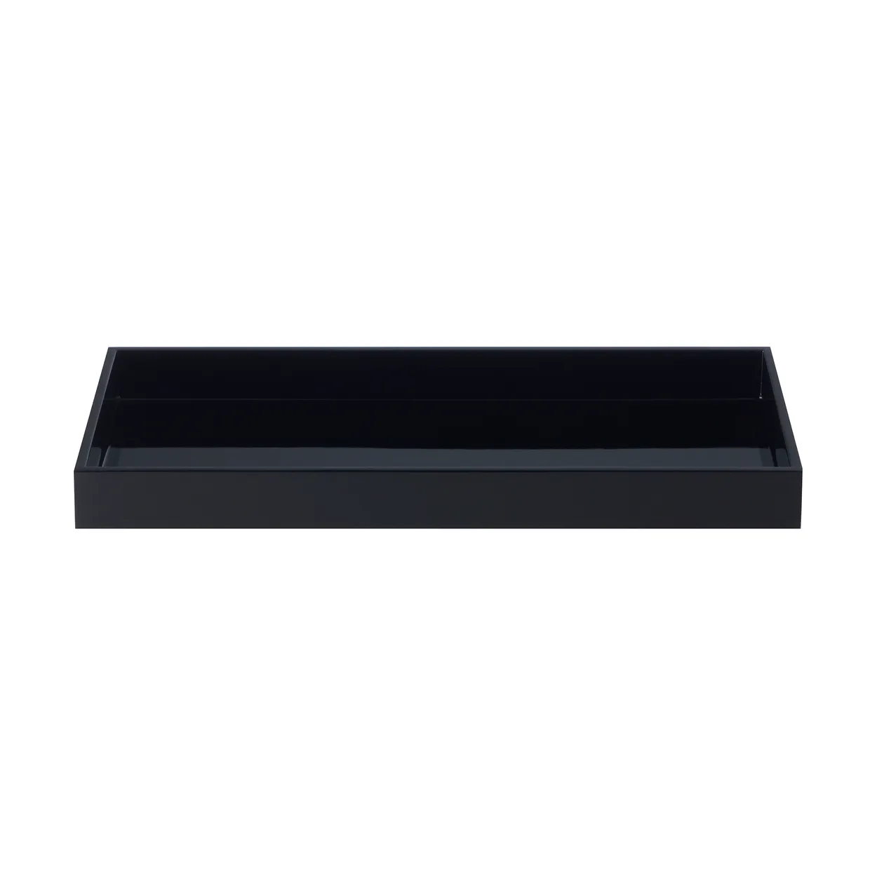 Mojoo Lux lacquered decorative tray 38x19x3.5 cm Black