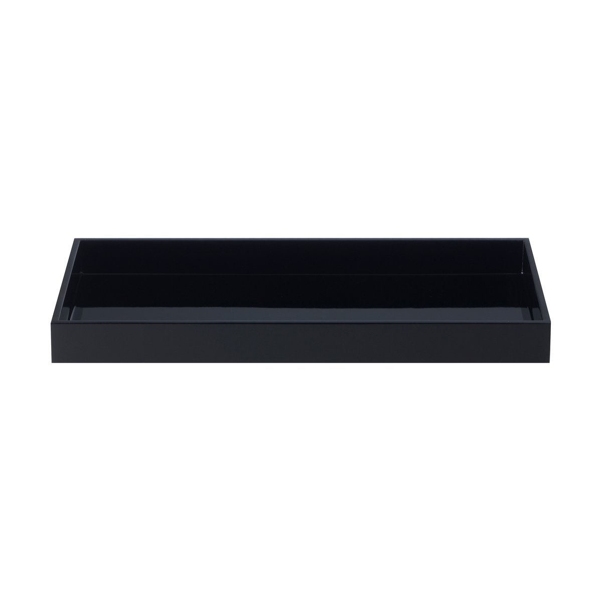 Mojoo Lux lacquered decorative tray 38x19x3.5 cm Black