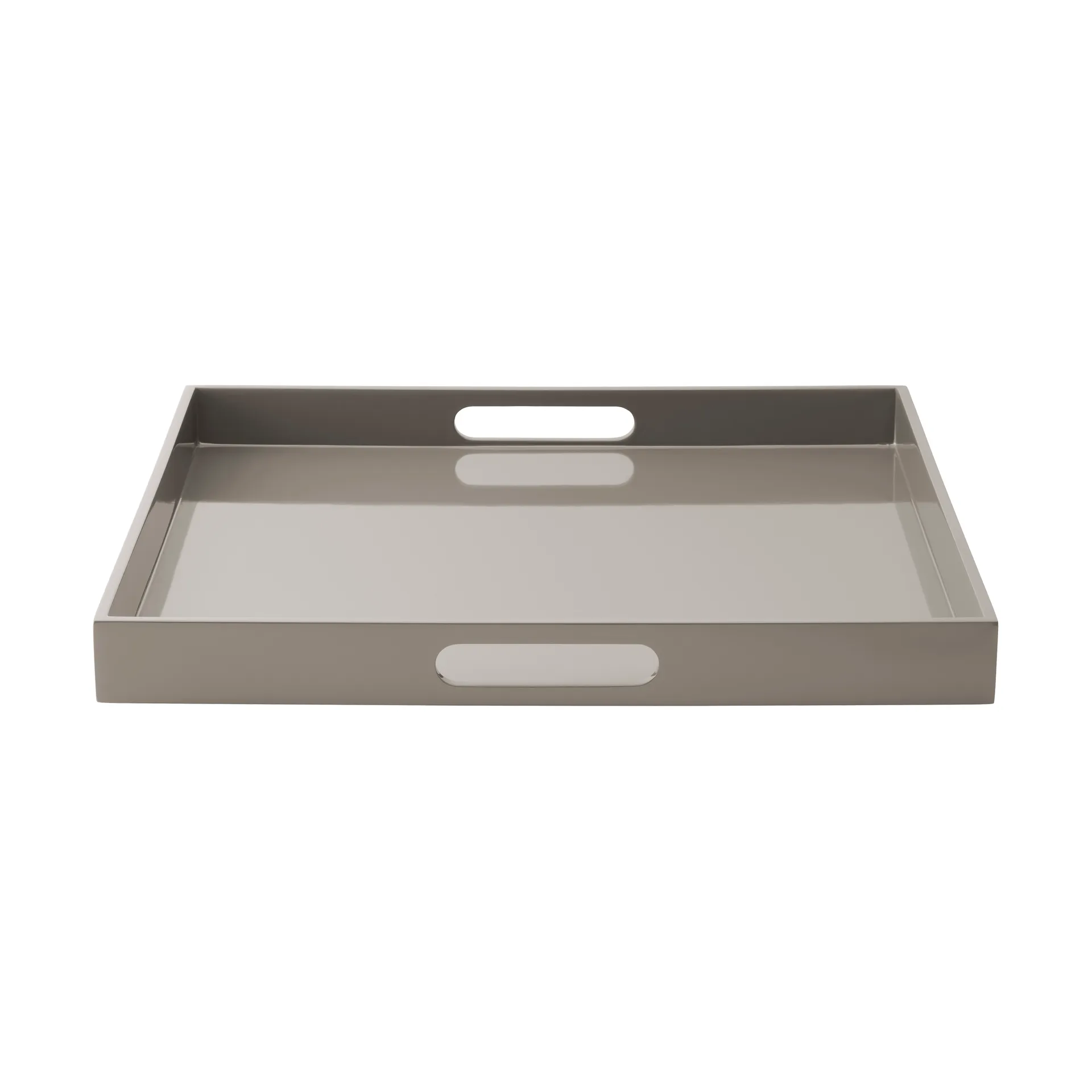 Lux lacquered serving tray 40x40x4 cm, Dark grey Mojoo