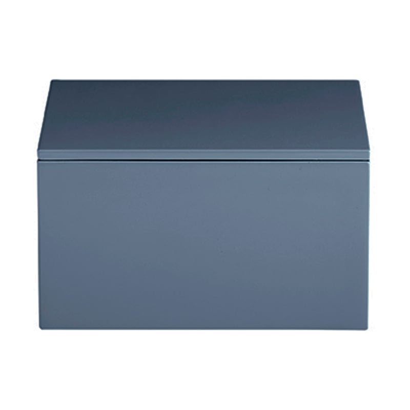 Mojoo Lux lacquered storage box 19x19x10.5 cm Blue indigo