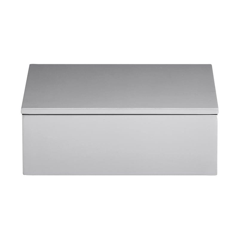 Mojoo Lux lacquered storage box 19x19x7 cm Cool grey