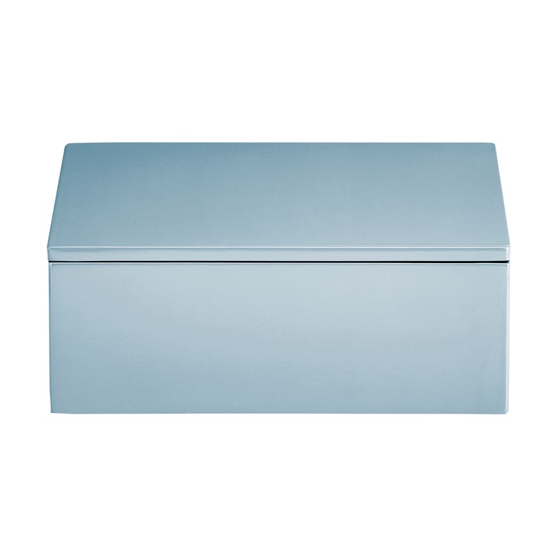 Mojoo Lux lacquered storage box 19x19x7 cm Powder blue
