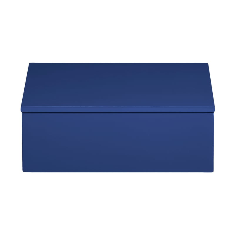 Mojoo Lux lacquered storage box 19x19x7 cm Ultramarine