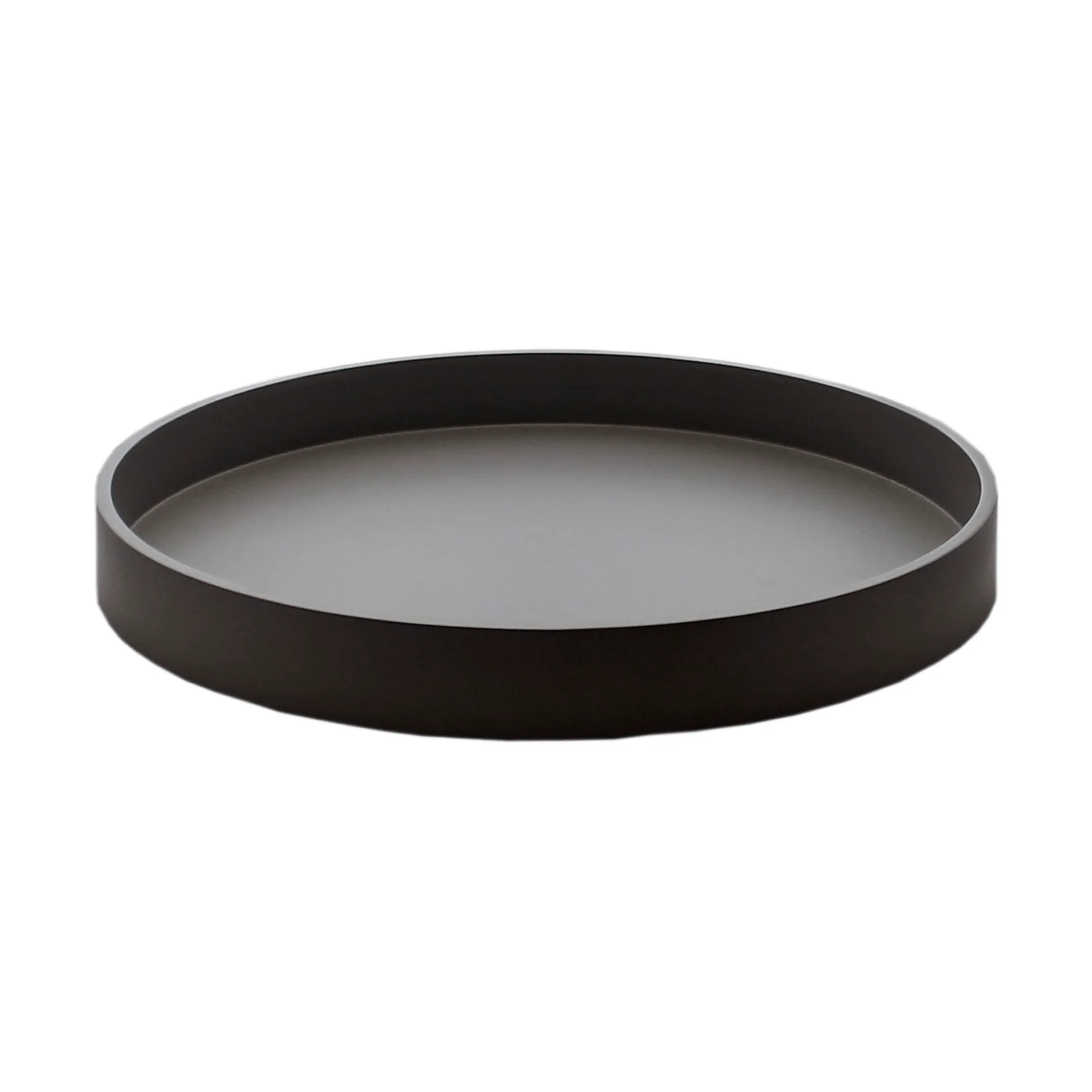 Matte lacquered decorative tray Ø30x4 cm, Black Mojoo