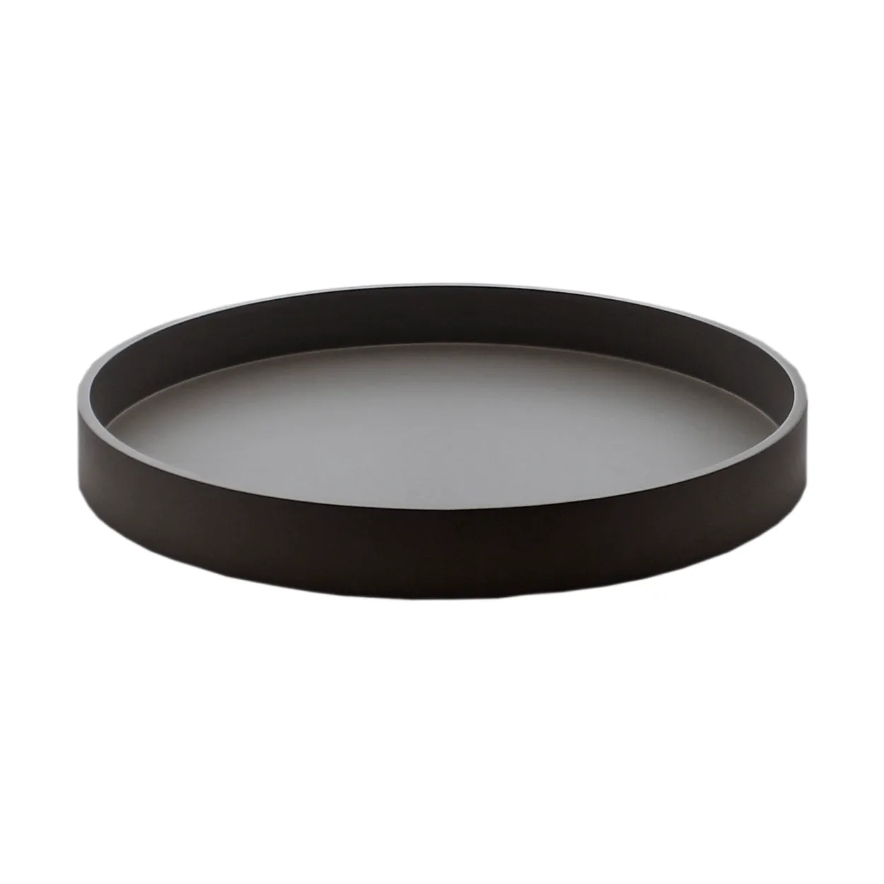 Mojoo Matte lacquered decorative tray o30x4 cm Black