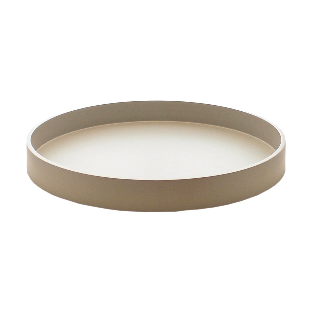 Mojoo Matte lacquered decorative tray Ø30x4 cm Fawn