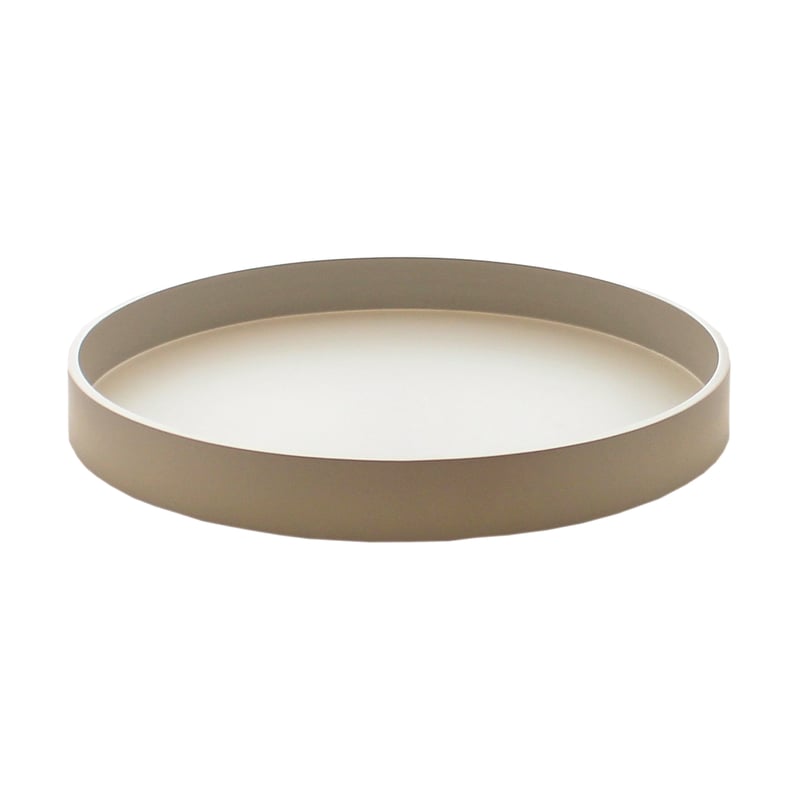 Mojoo Matte lacquered decorative tray Ø30x4 cm Fawn