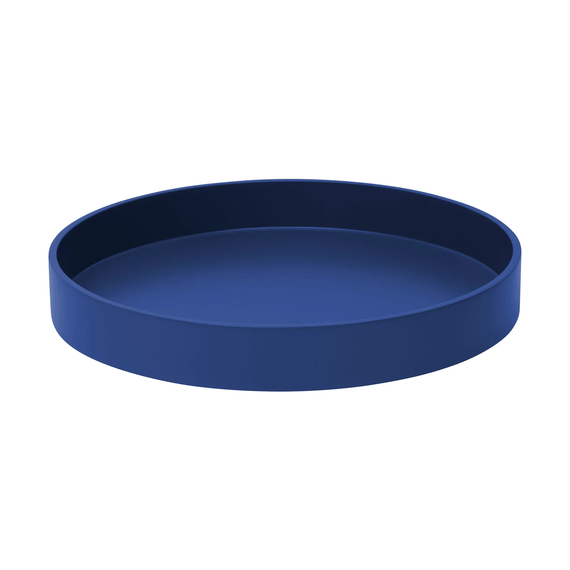 Matte lacquered decorative tray Ø30x4 cm, Ultramarine Mojoo