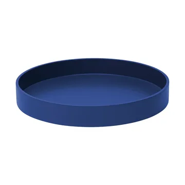 Matte lacquered decorative tray Ø30x4 cm - Ultramarine - Mojoo