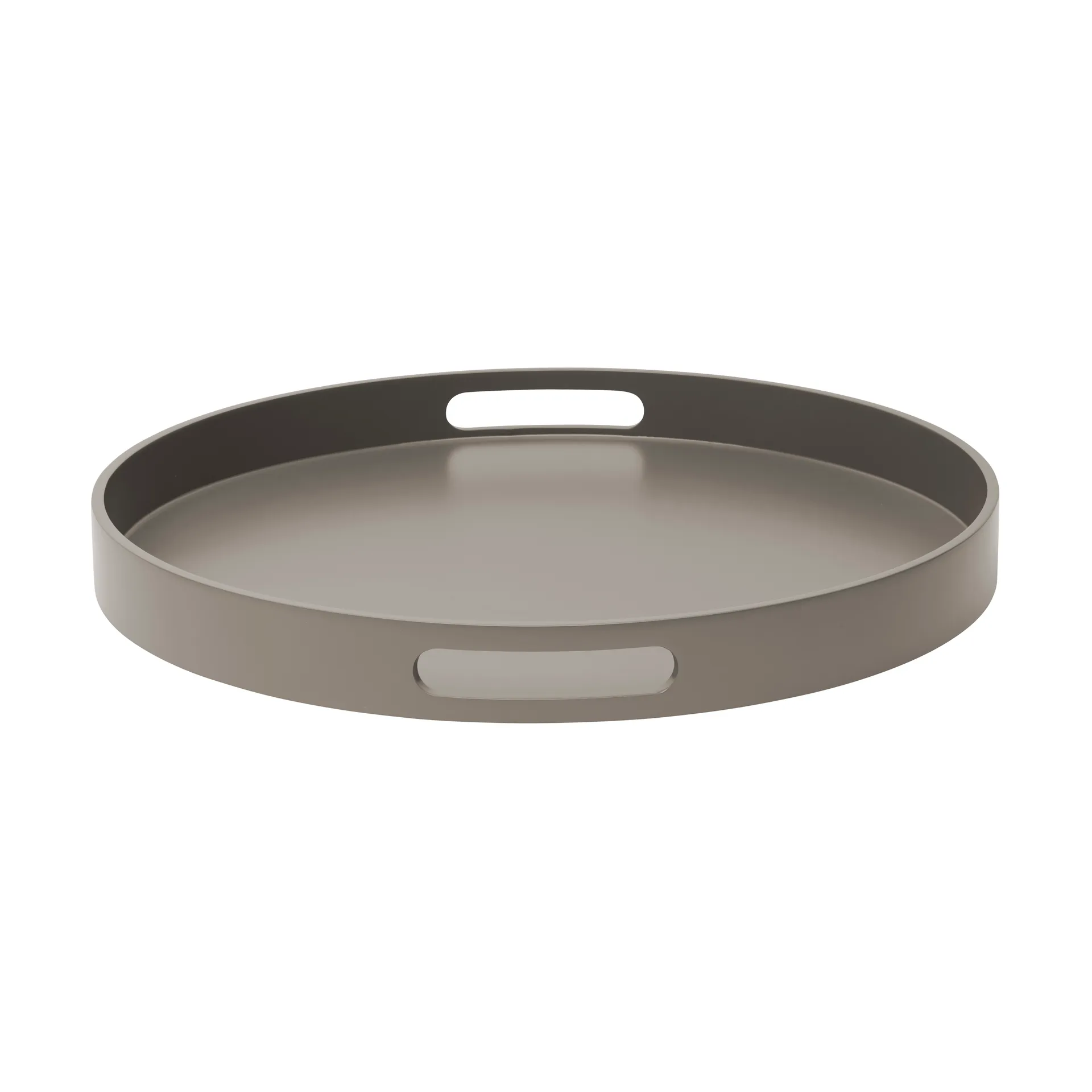 Matte lacquered serving tray Ø40x4 cm, Dark grey Mojoo