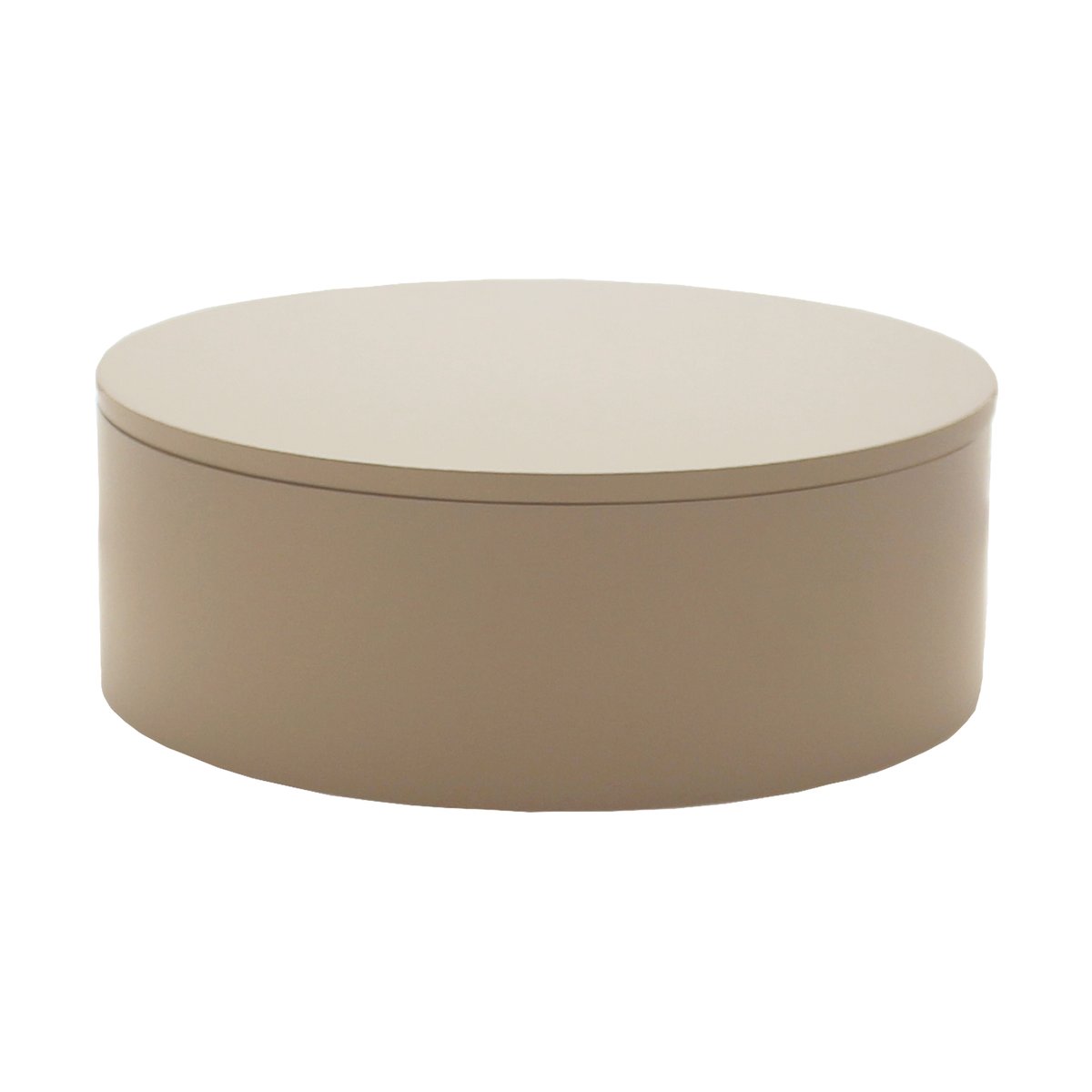 Mojoo Matte lacquered storage box Ø20x7 cm Fawn