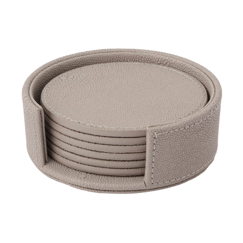 Mojoo Sting coasters Ø12 cm 6-pack Fawn