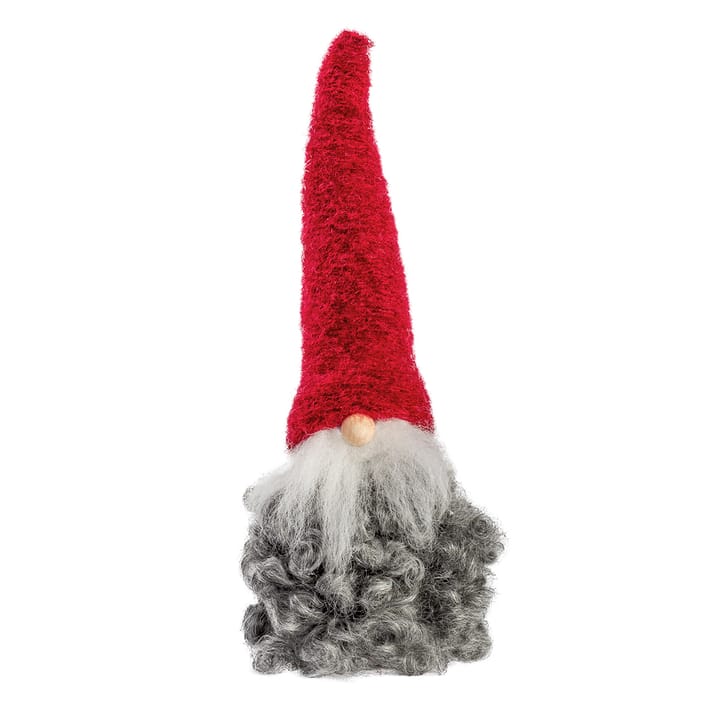 Santa wool small - red hat with beard - Monikas Väv & Konst