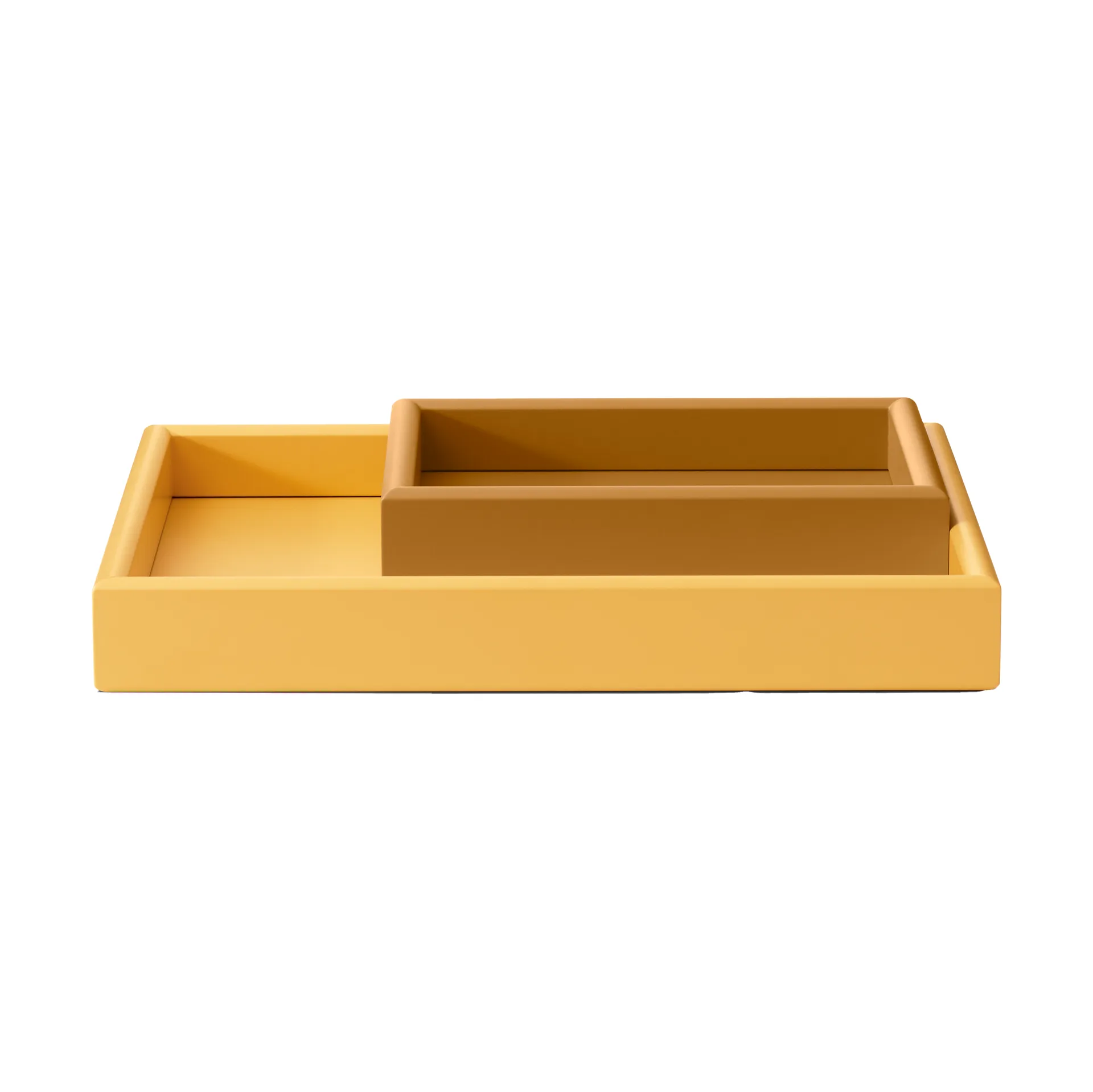 Arrange tray set 2 parts, Amber-acacia Montana