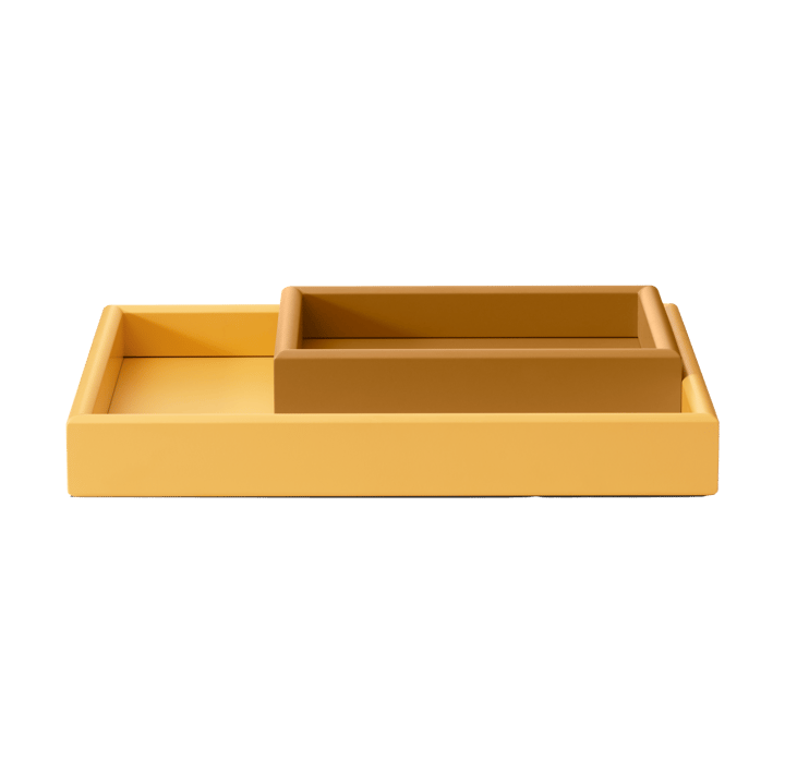 Arrange tray set 2 parts - Amber-acacia - Montana