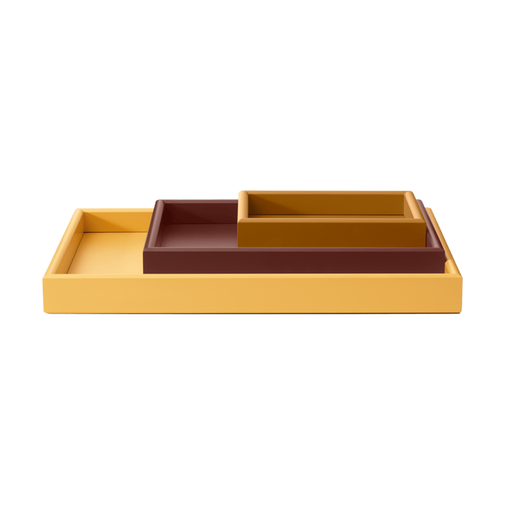 Arrange tray set 3 parts - Amber-masala-acacia - Montana