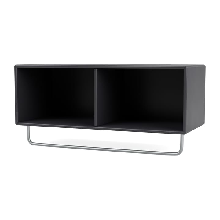 COAT hat shelf with clothes rails - Anthracite - Montana