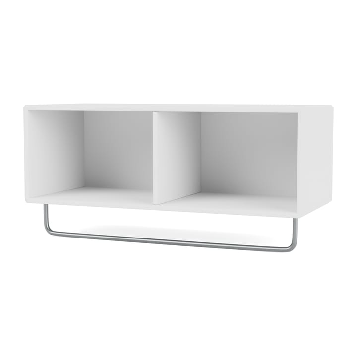 COAT hat shelf with clothes rails - New white - Montana