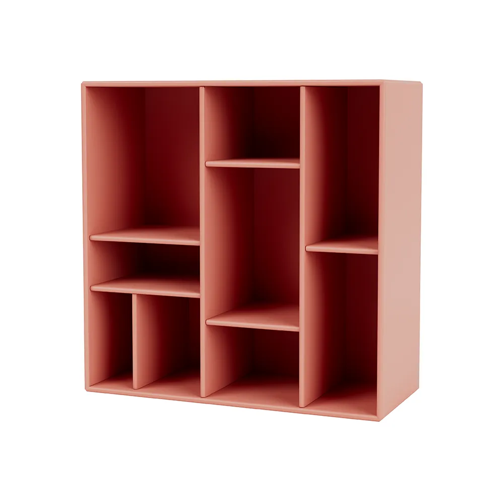 COMPILE decorative shelf 69.6x69.6 cm, Rhubarb 151 Montana