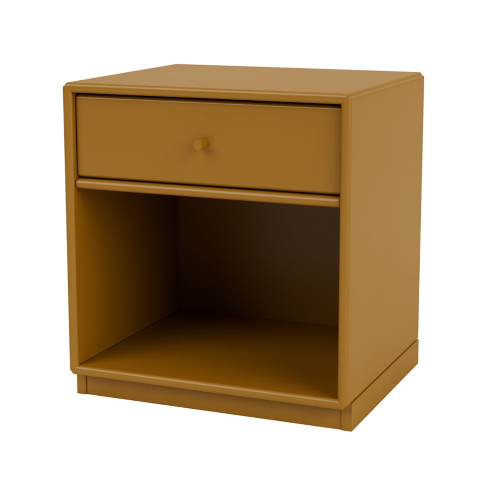 Montana Dream bedside table Amber, base 3cm | Scandinavian Design | Bedside tables | Yellow