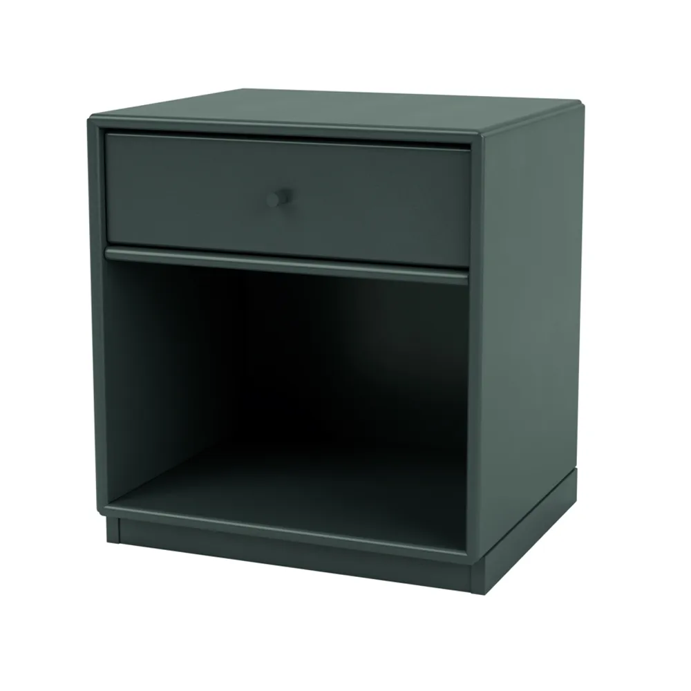 Dream bedside table, Black jade 163, base 3cm Montana