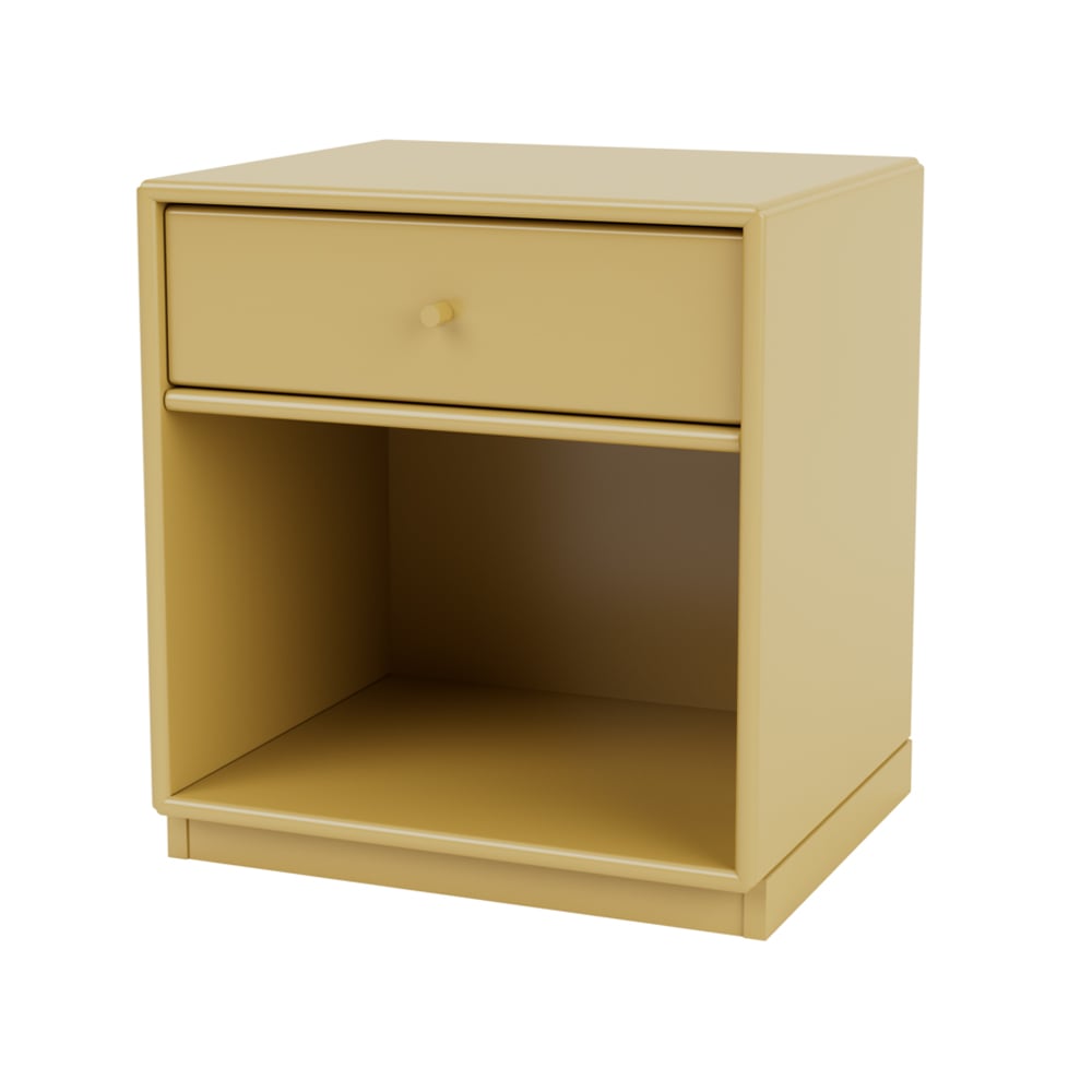 Montana Dream bedside table Cumin 157, base 3cm | Scandinavian Design | Bedside tables | Yellow