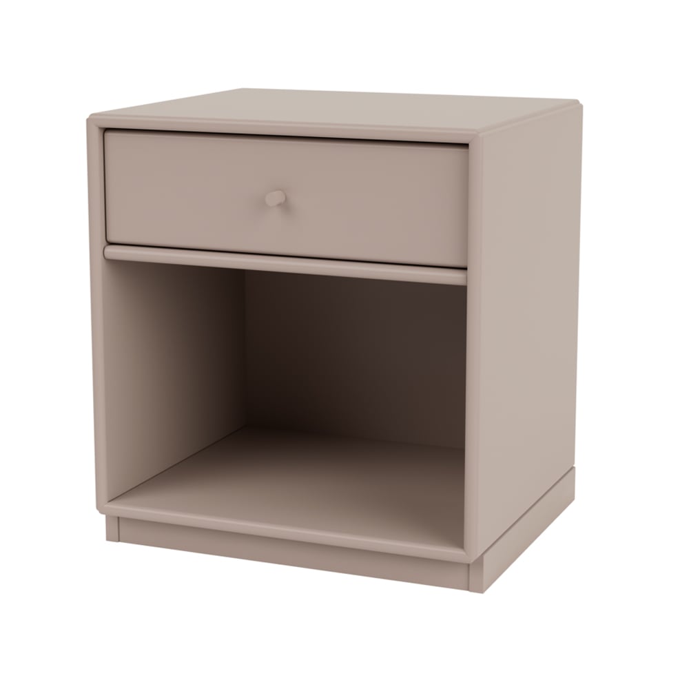 Montana Dream bedside table Mushroom 137, base 3cm | Scandinavian Design | Bedside tables | Brown