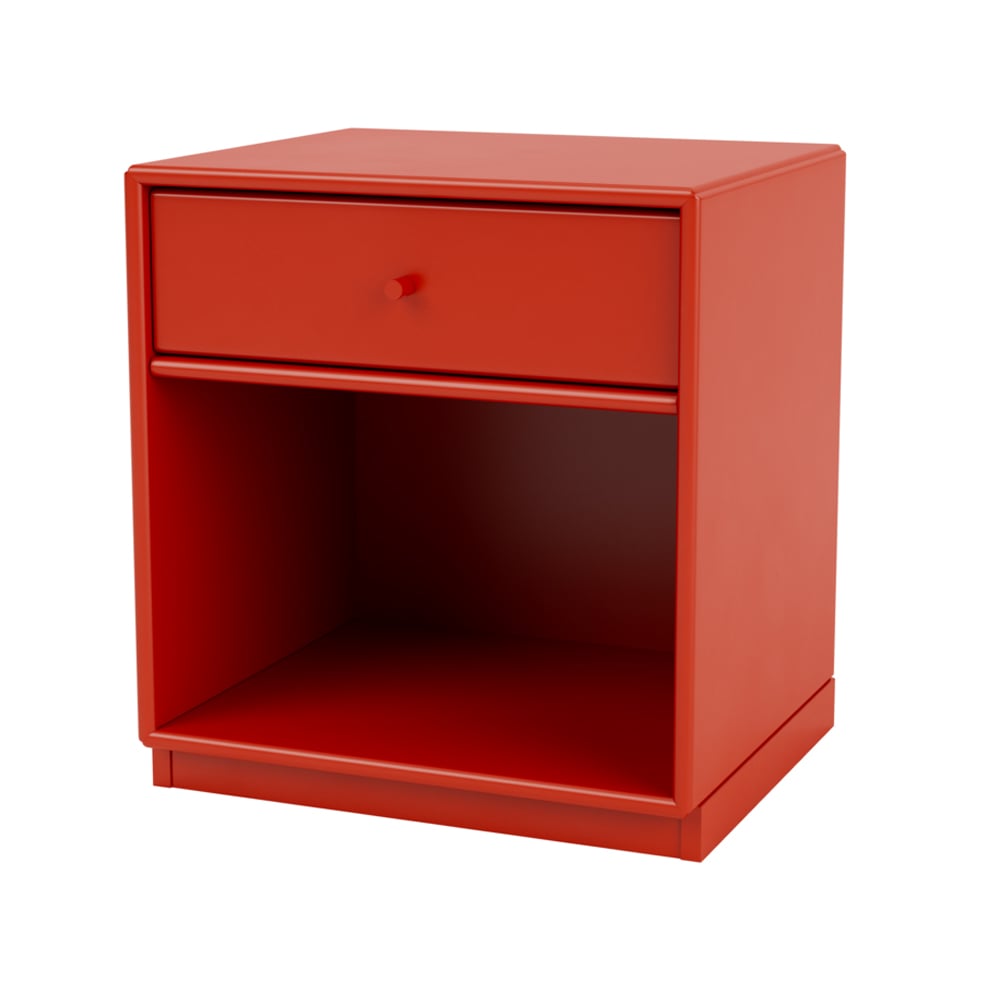 Montana Dream bedside table Rosehip 145, base 3cm | Scandinavian Design | Bedside tables | Red