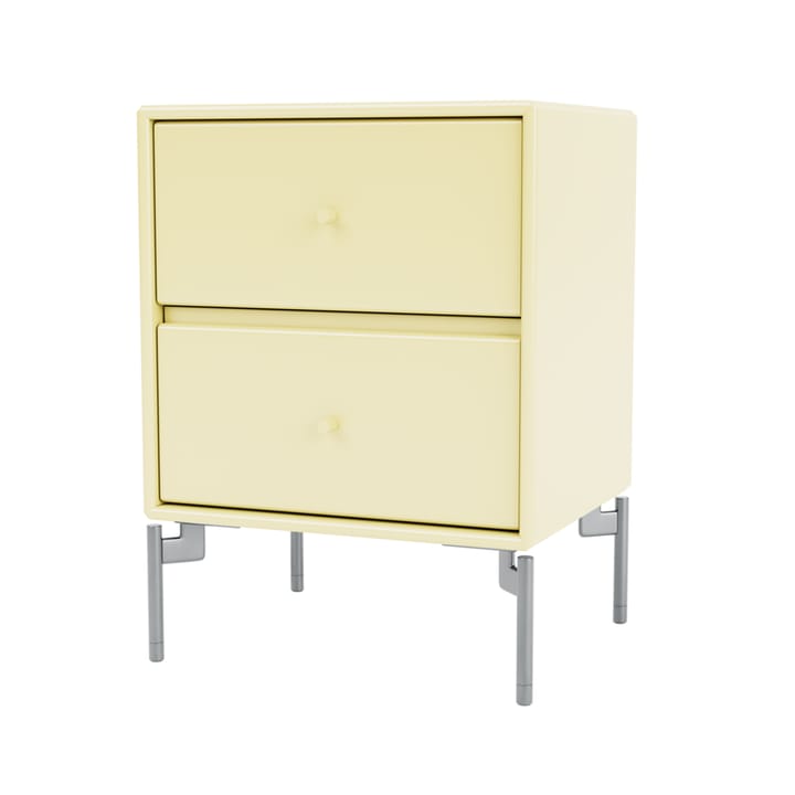 Drift bedside table - Camomile 159, chrome legs cm - Montana