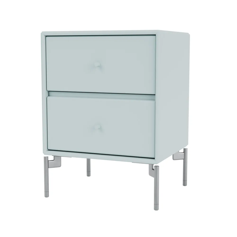 Drift bedside table, Flint 148, chrome legs cm Montana