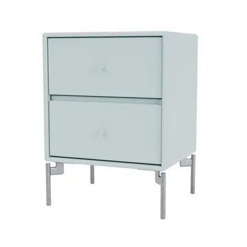Drift bedside table - Flint 148, chrome legs cm - Montana