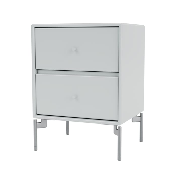 Drift bedside table - Oyster 156, chrome legs cm - Montana