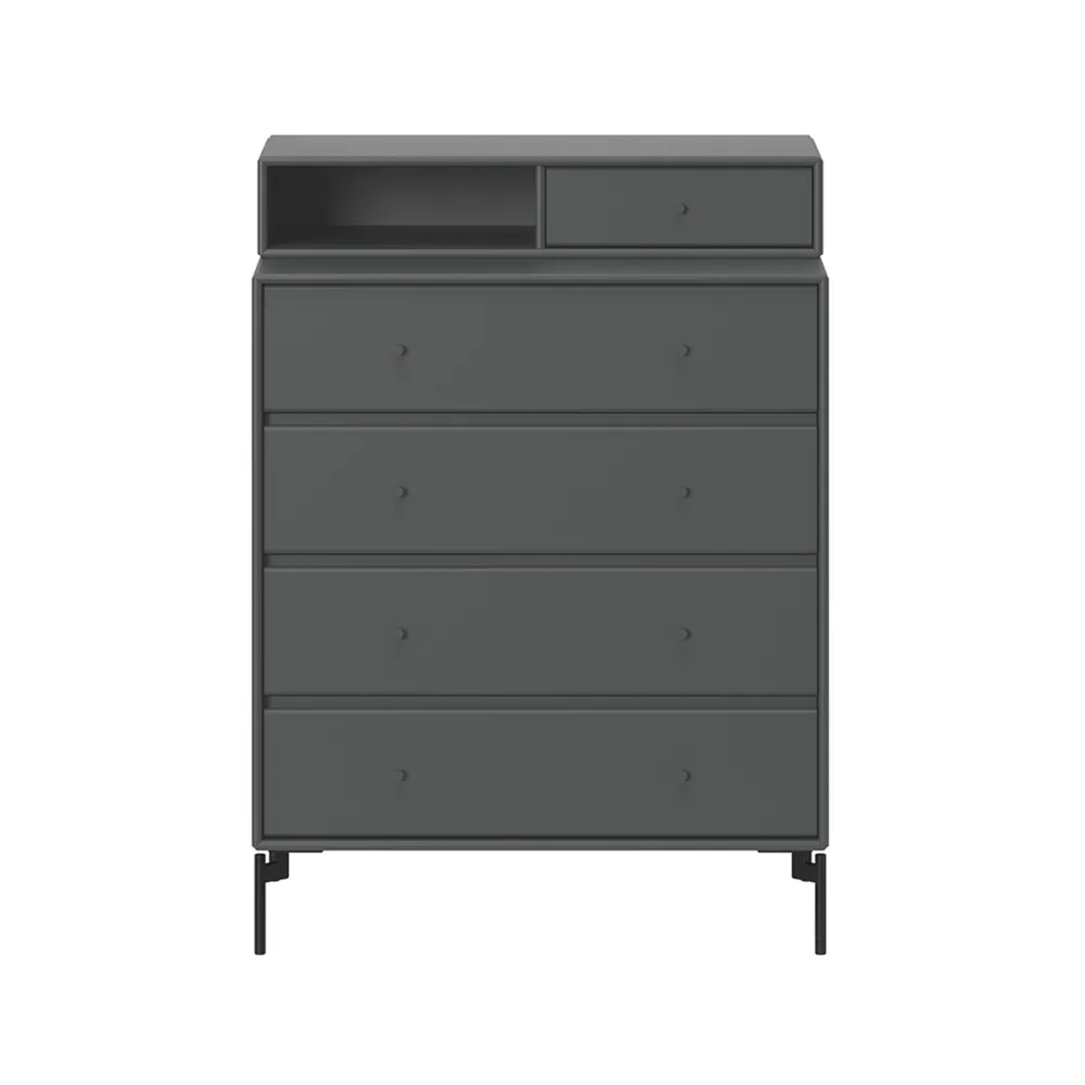 Montana Keep dresser Anthracite 04-black lacquered leg