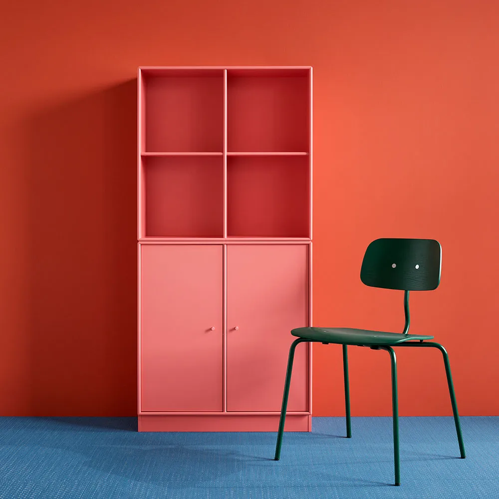 Kevi 2060 chair, Rhubarb laquered stand-stained ash Montana