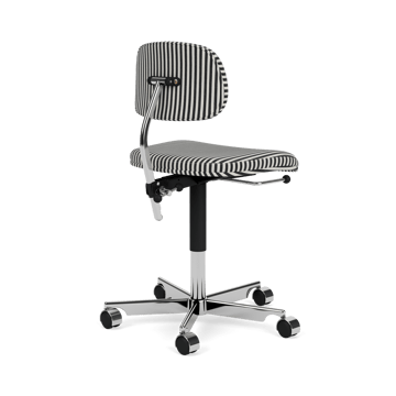 Kevi 2534U Office chair - Stripe-aluminum - Montana