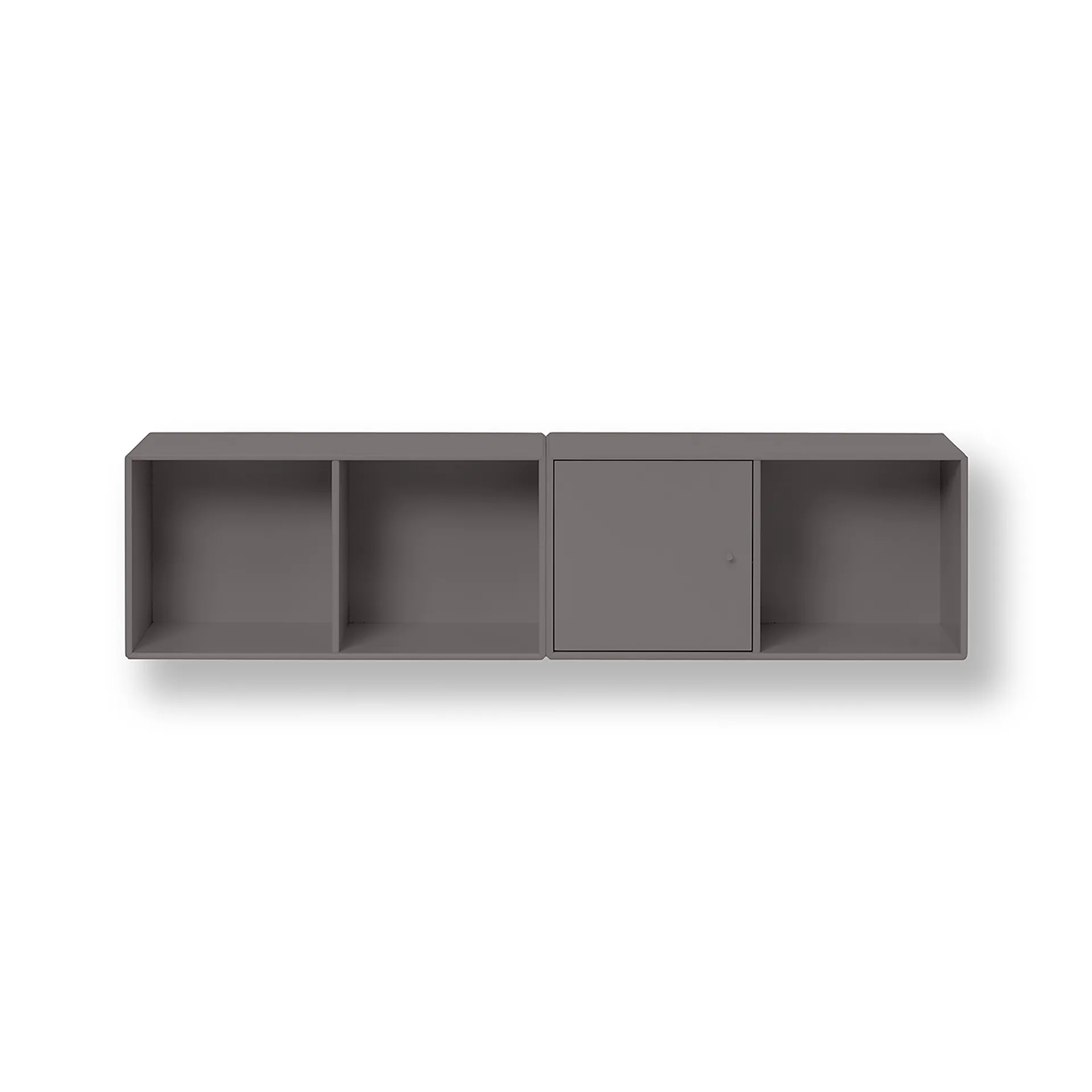 Line shelf module wall hung 1 door, Coffee 35 Montana