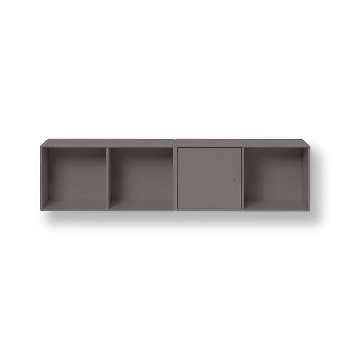 Line shelf module wall hung 1 door - Coffee 35 - Montana