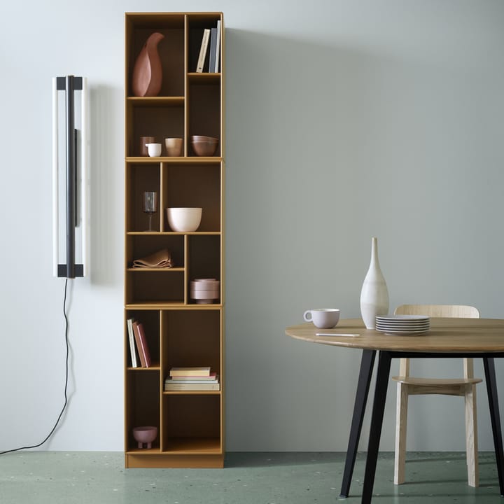 Loom bookshelf, Black 05, incl. 3 cm base Montana