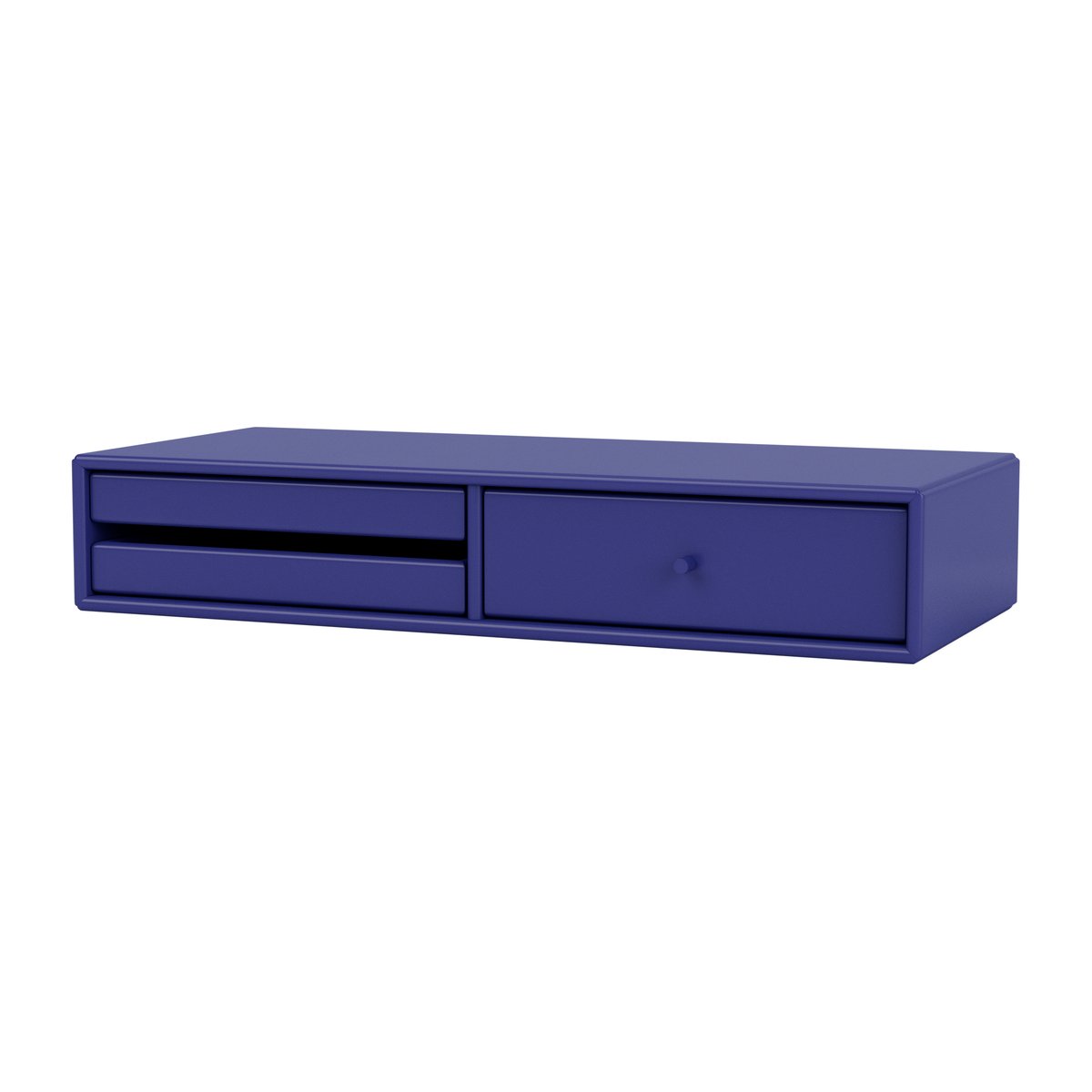 Montana MAKEUP make-up table, wall hung Monarch | Scandinavian Design | Desks | Blue