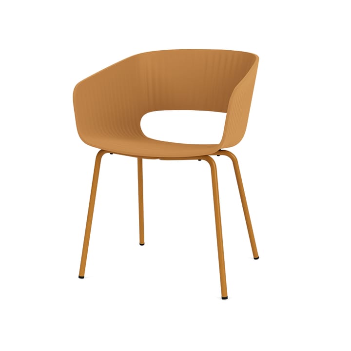 Marée 401 chair - Amber 142 legs lacquered metal  - Montana