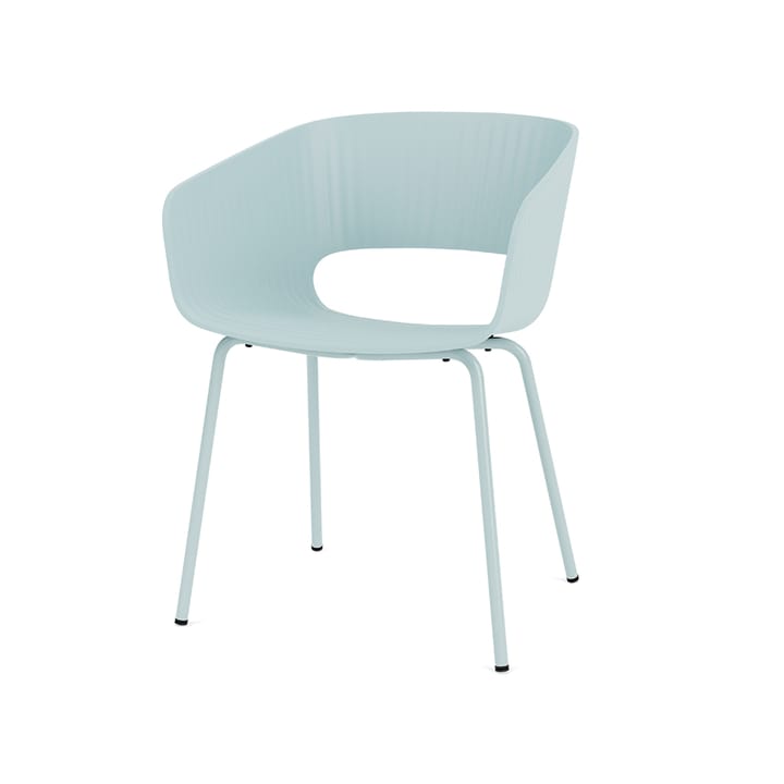 Marée 401 chair - Flint 148 legs lacquered metal - Montana