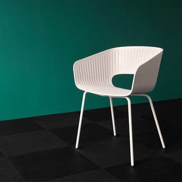 Marée 401 chair - Parsley 152 lacquered metal legs - Montana