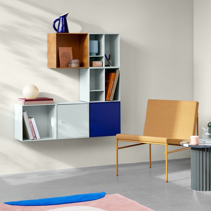Montana Mini 1103 shelf module, Amber 142. with door Montana