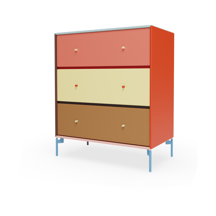 Montana x KIMPOP Carry chest of drawers with 3 drawers - 69.6x82.2x38 cm - Montana
